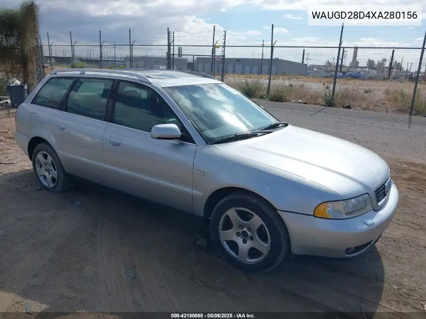 1999 Audi A4 2.8 Avant VIN: WAUGD28D4XA280156 Lot: 42180868