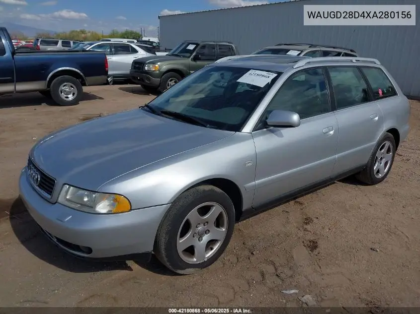 1999 Audi A4 2.8 Avant VIN: WAUGD28D4XA280156 Lot: 42180868