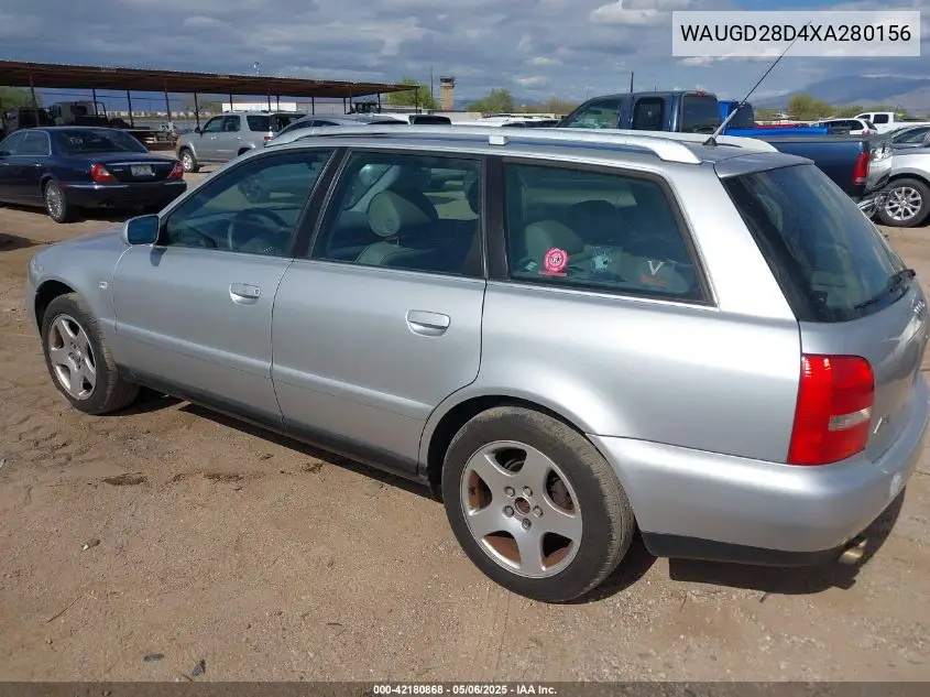 1999 Audi A4 2.8 Avant VIN: WAUGD28D4XA280156 Lot: 42180868