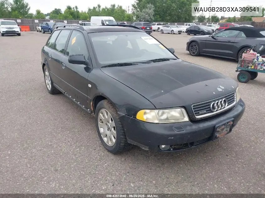 1999 Audi A4 1.8 T VIN: WAUGB28D3XA309541 Lot: 42572040