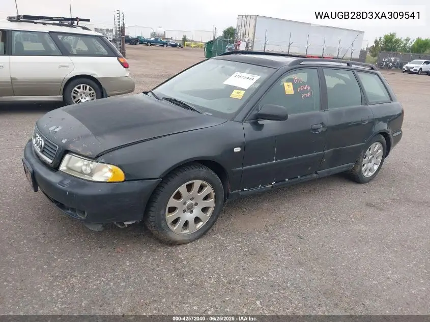 1999 Audi A4 1.8 T VIN: WAUGB28D3XA309541 Lot: 42572040