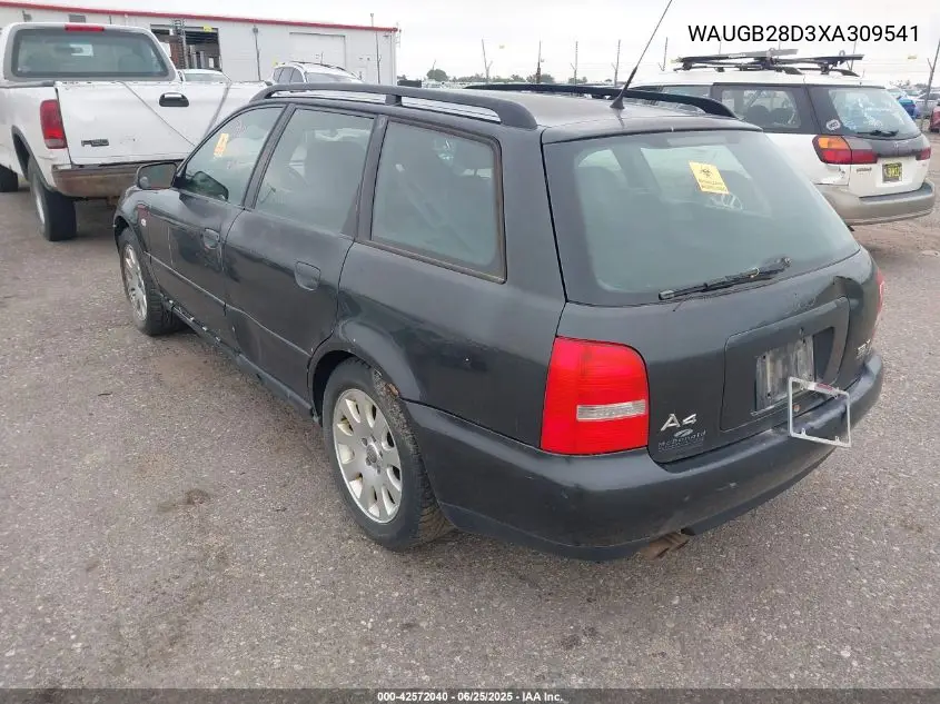 1999 Audi A4 1.8 T VIN: WAUGB28D3XA309541 Lot: 42572040