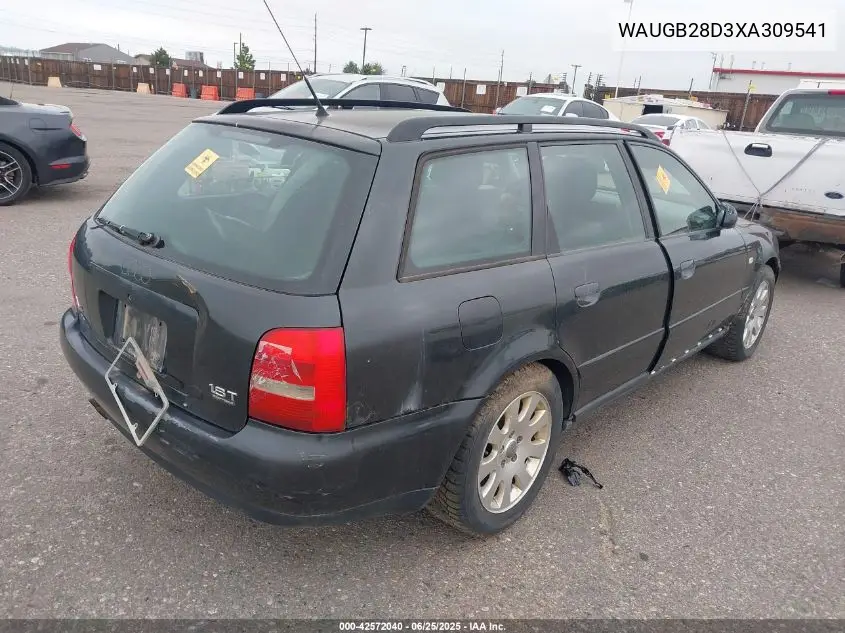 1999 Audi A4 1.8 T VIN: WAUGB28D3XA309541 Lot: 42572040