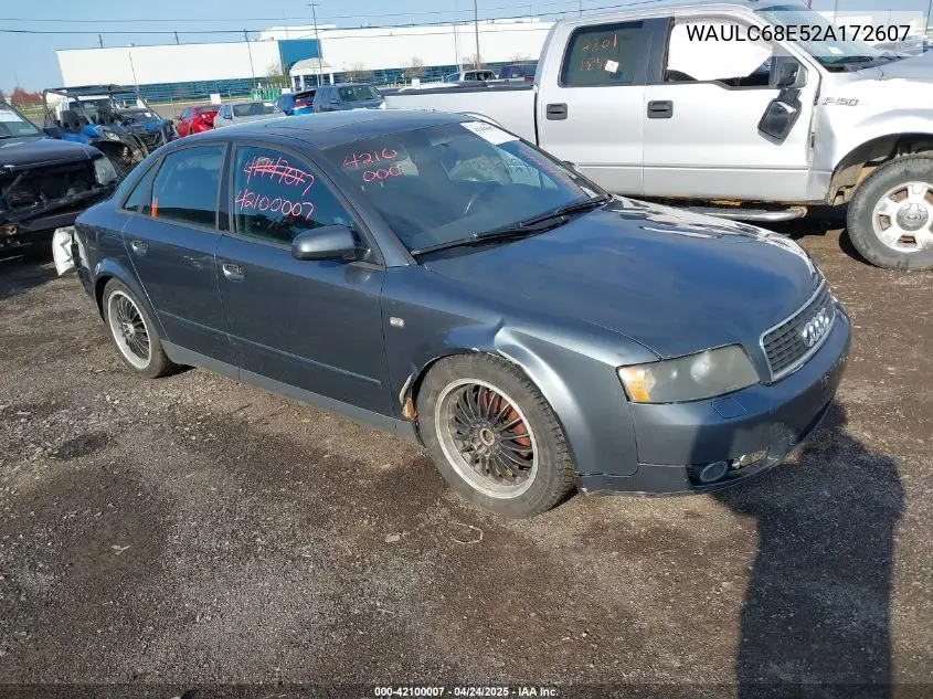 2002 Audi A4 1.8T VIN: WAULC68E52A172607 Lot: 42100007