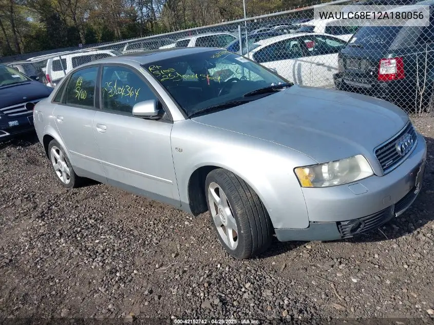 2002 Audi A4 1.8T VIN: WAULC68E12A180056 Lot: 42152742