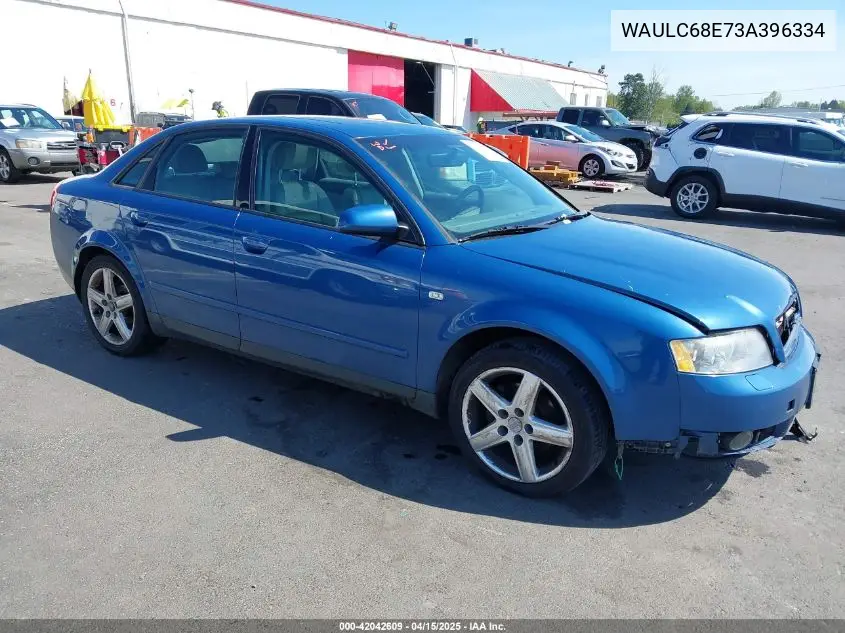 2003 Audi A4 1.8T VIN: WAULC68E73A396334 Lot: 42042609
