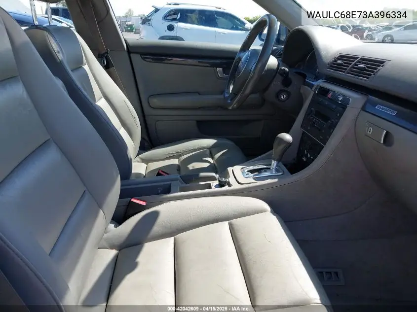 2003 Audi A4 1.8T VIN: WAULC68E73A396334 Lot: 42042609
