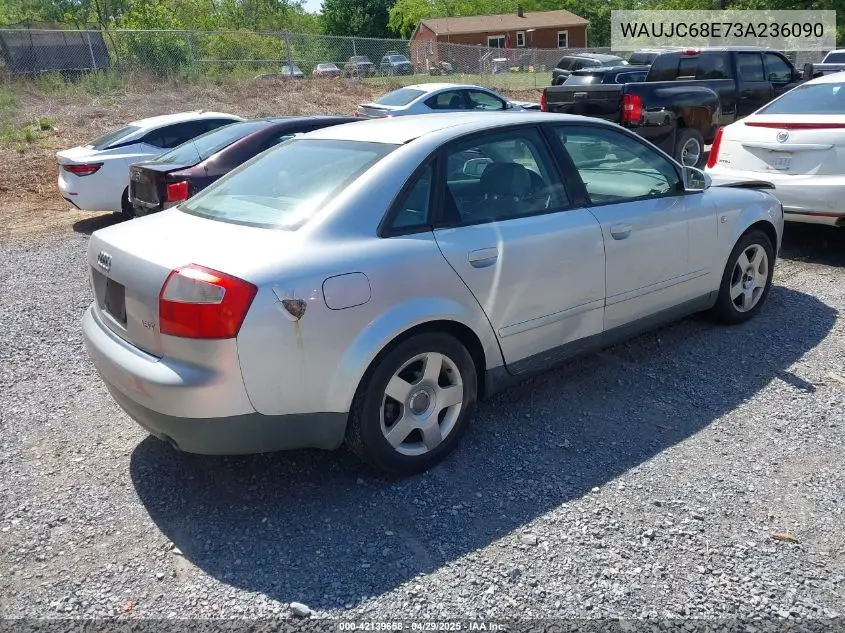 2003 Audi A4 1.8T VIN: WAUJC68E73A236090 Lot: 42139658