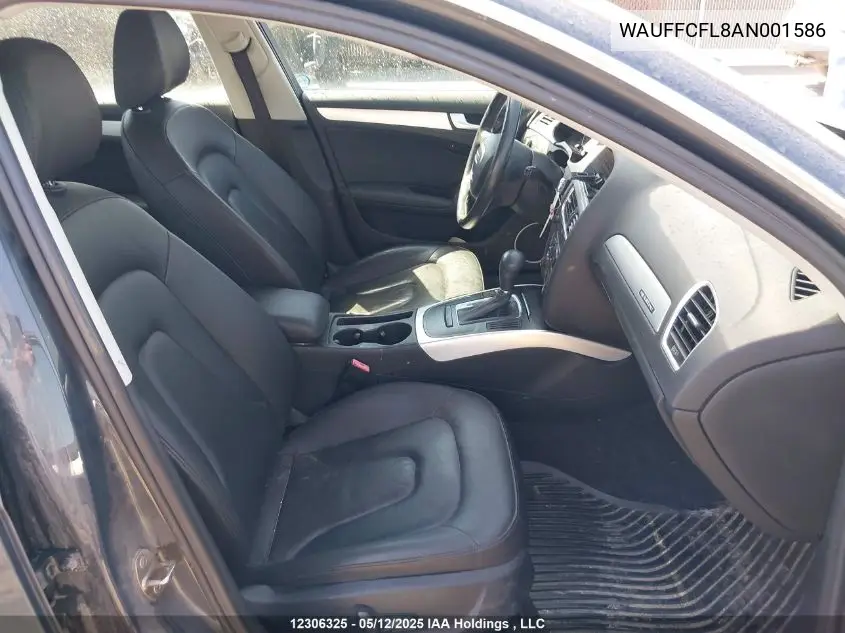 2010 Audi A4 Premium Plus VIN: WAUFFCFL8AN001586 Lot: 12306325