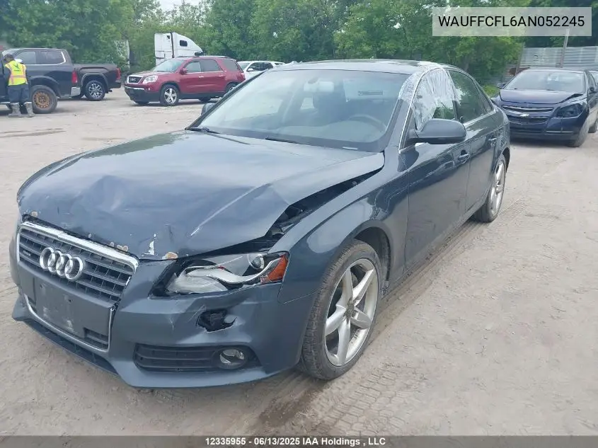 2010 Audi A4 Premium Plus VIN: WAUFFCFL6AN052245 Lot: 12335955