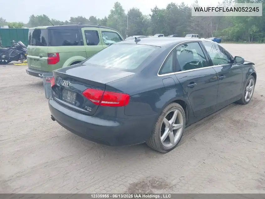 2010 Audi A4 Premium Plus VIN: WAUFFCFL6AN052245 Lot: 12335955