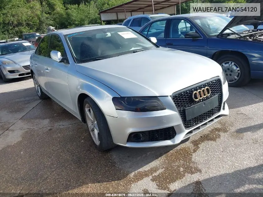 2010 Audi A4 2.0T Premium VIN: WAUEFAFL7AN054120 Lot: 42616076