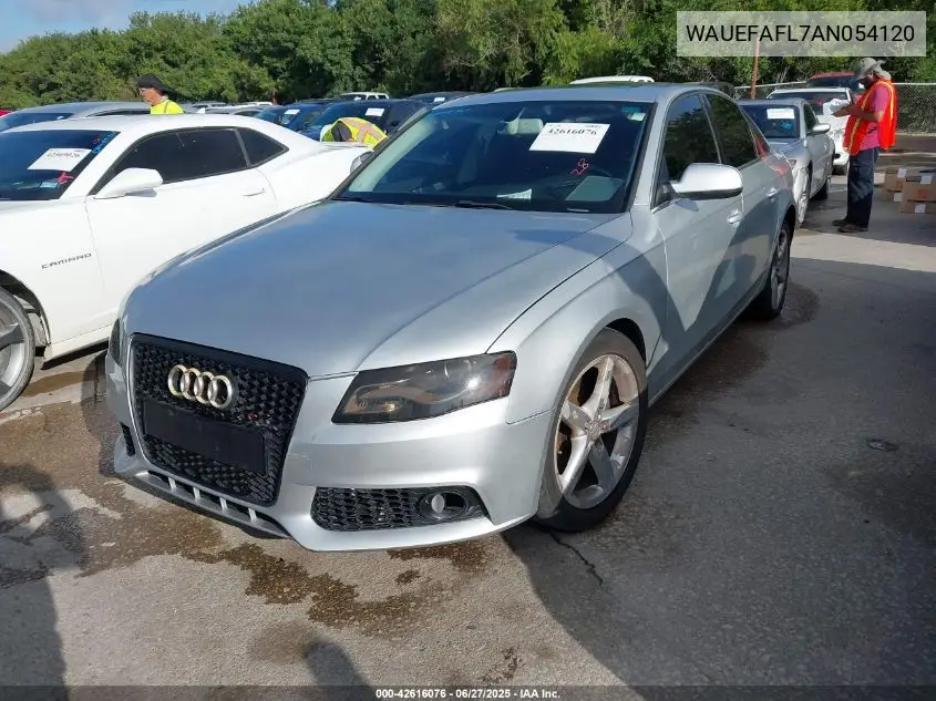 2010 Audi A4 2.0T Premium VIN: WAUEFAFL7AN054120 Lot: 42616076