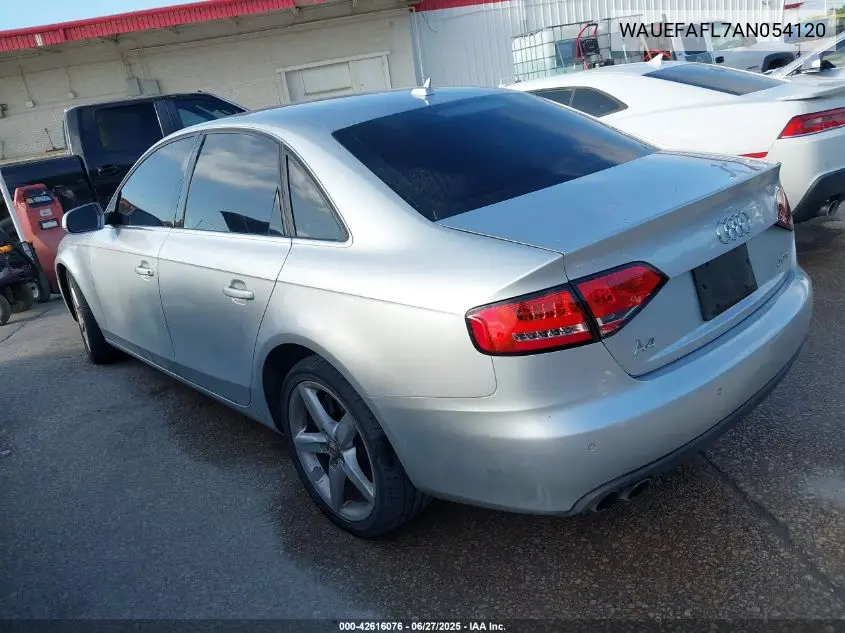 2010 Audi A4 2.0T Premium VIN: WAUEFAFL7AN054120 Lot: 42616076