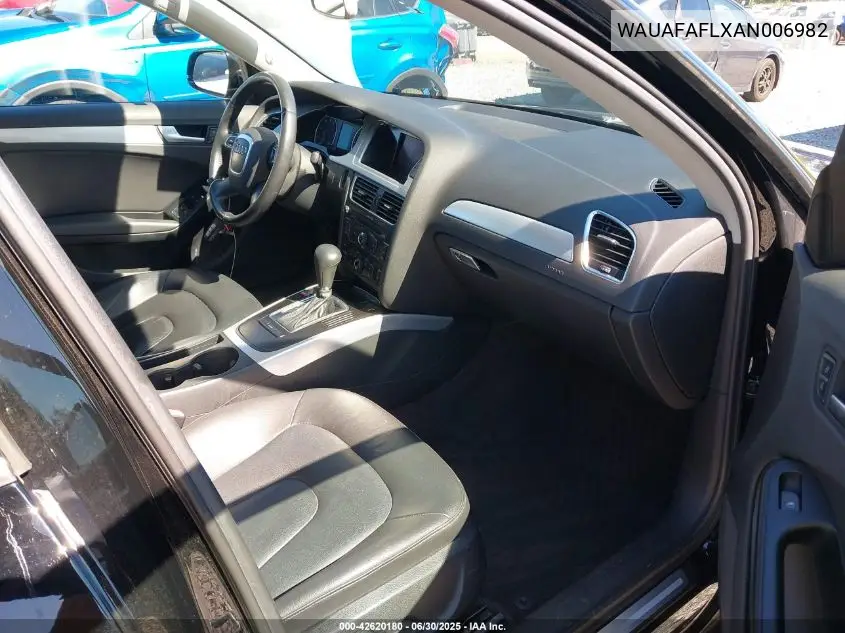 2010 Audi A4 2.0T Premium VIN: WAUAFAFLXAN006982 Lot: 42620180