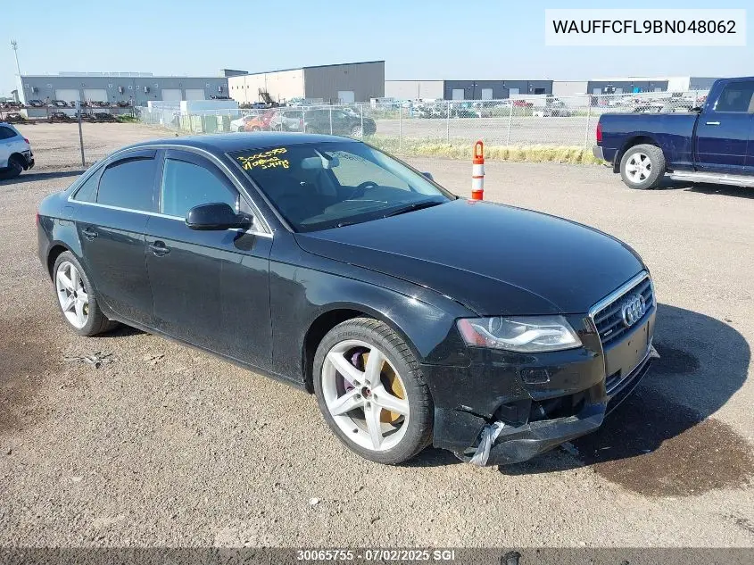 2011 Audi A4 Premium Plus VIN: WAUFFCFL9BN048062 Lot: 30065755