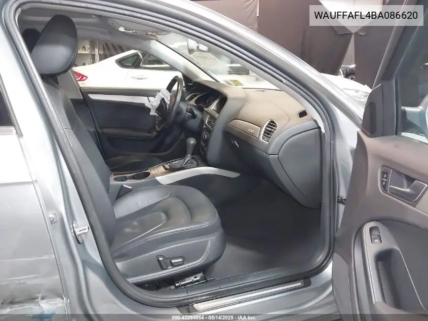 2011 Audi A4 2.0T Premium VIN: WAUFFAFL4BA086620 Lot: 42264954