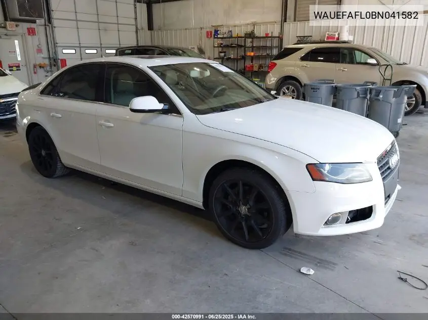 2011 Audi A4 2.0T Premium VIN: WAUEFAFL0BN041582 Lot: 42570991