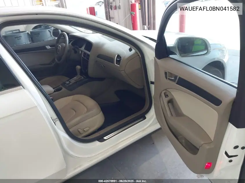 2011 Audi A4 2.0T Premium VIN: WAUEFAFL0BN041582 Lot: 42570991