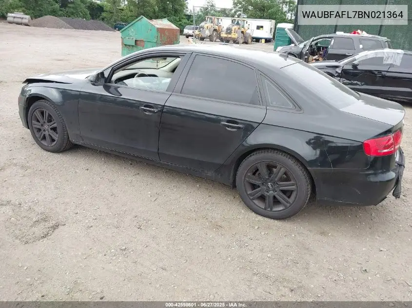 2011 Audi A4 2.0T Premium VIN: WAUBFAFL7BN021364 Lot: 42598601