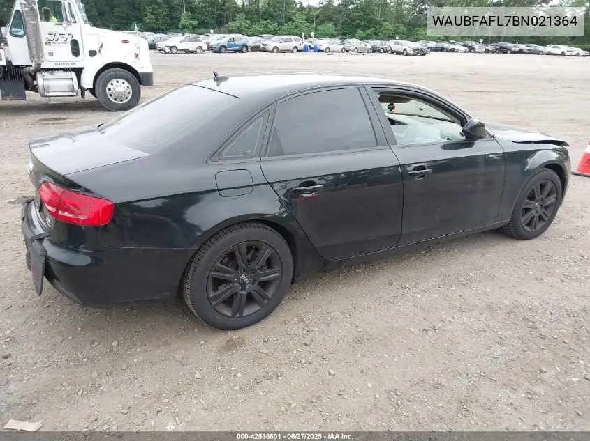2011 Audi A4 2.0T Premium VIN: WAUBFAFL7BN021364 Lot: 42598601