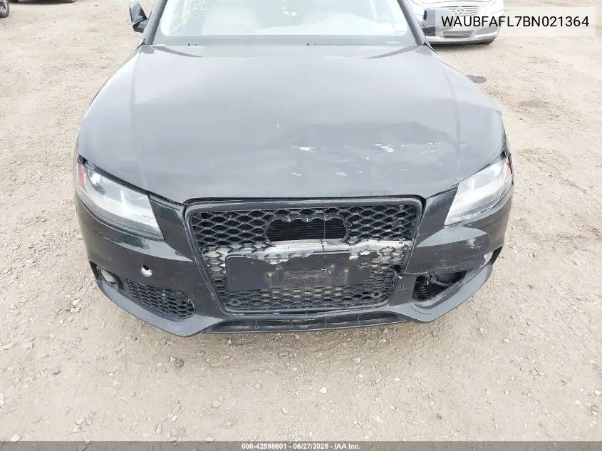 2011 Audi A4 2.0T Premium VIN: WAUBFAFL7BN021364 Lot: 42598601