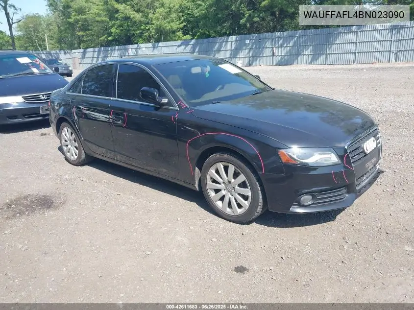 2011 Audi A4 2.0T Premium VIN: WAUFFAFL4BN023090 Lot: 42611683