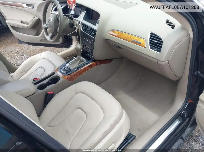 2011 Audi A4 2.0T Premium VIN: WAUFFAFL0BA101288 Lot: 42639522