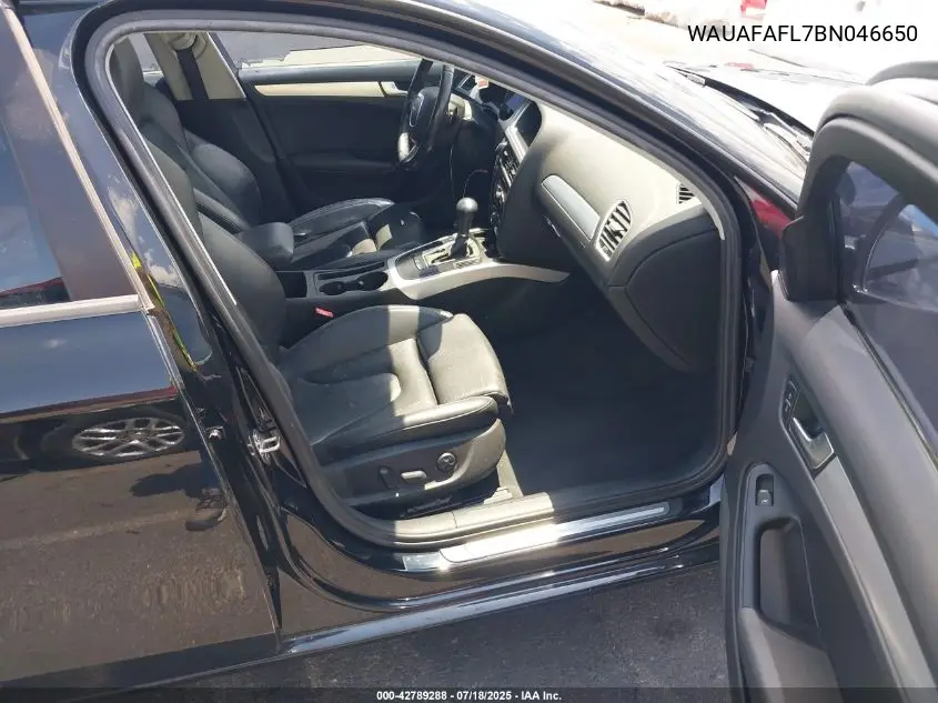 2011 Audi A4 2.0T Premium VIN: WAUAFAFL7BN046650 Lot: 42789288