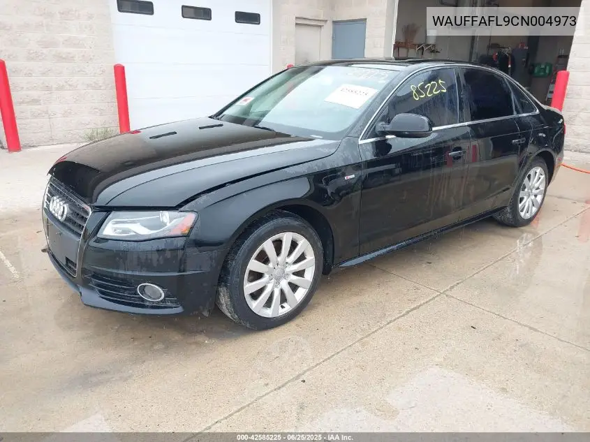 2012 Audi A4 2.0T Premium VIN: WAUFFAFL9CN004973 Lot: 42585225