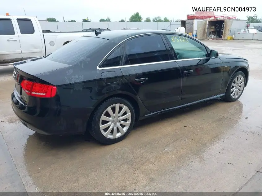 2012 Audi A4 2.0T Premium VIN: WAUFFAFL9CN004973 Lot: 42585225