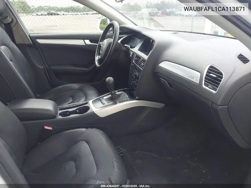 2012 Audi A4 2.0T Premium VIN: WAUBFAFL1CA113871 Lot: 42645257