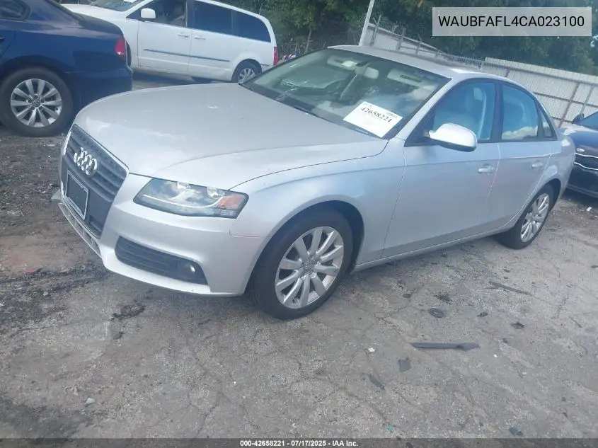 2012 Audi A4 2.0T Premium VIN: WAUBFAFL4CA023100 Lot: 42658221