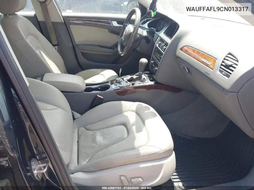 2012 Audi A4 2.0T Premium VIN: WAUFFAFL9CN013317 Lot: 42667703
