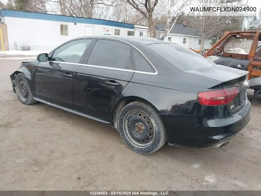 2013 Audi A4 VIN: WAUMFCFLXDN024900 Lot: 12234053