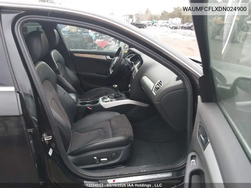 2013 Audi A4 VIN: WAUMFCFLXDN024900 Lot: 12234053