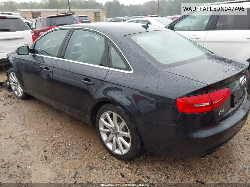 2013 Audi A4 2.0T Premium VIN: WAUFFAFL5DN047496 Lot: 42242707