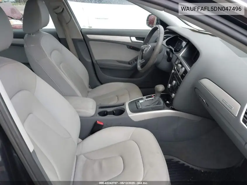2013 Audi A4 2.0T Premium VIN: WAUFFAFL5DN047496 Lot: 42242707