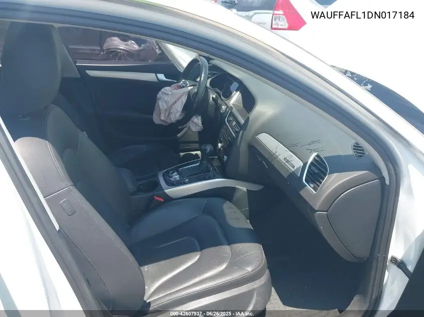 2013 Audi A4 2.0T Premium VIN: WAUFFAFL1DN017184 Lot: 42607937