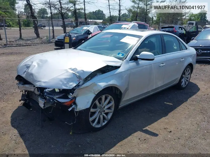 2013 Audi A4 2.0T Premium VIN: WAUFFAFL1DN041937 Lot: 42645096