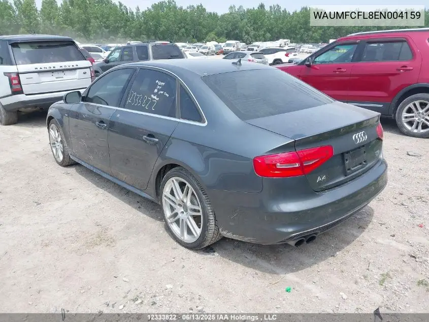 2014 Audi A4 Prestige VIN: WAUMFCFL8EN004159 Lot: 12333822