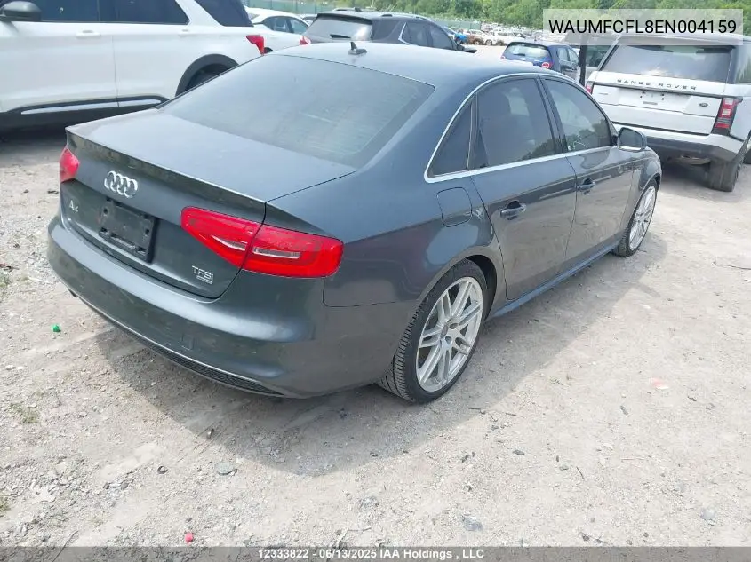 2014 Audi A4 Prestige VIN: WAUMFCFL8EN004159 Lot: 12333822