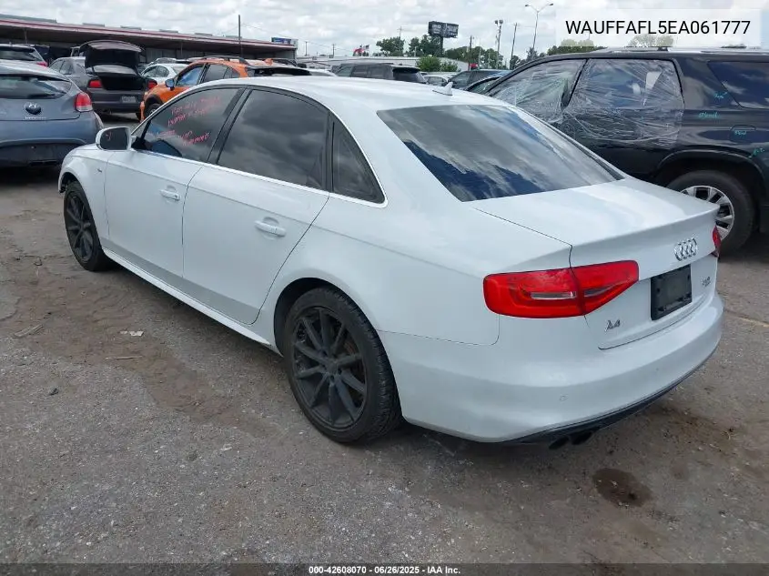 2014 Audi A4 2.0T Premium VIN: WAUFFAFL5EA061777 Lot: 42608070