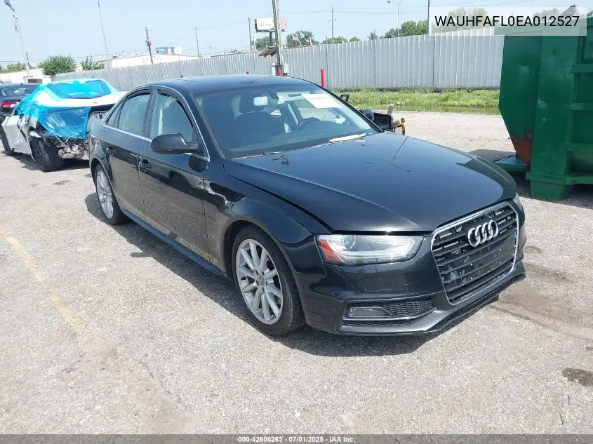 2014 Audi A4 2.0T Premium VIN: WAUHFAFL0EA012527 Lot: 42608263