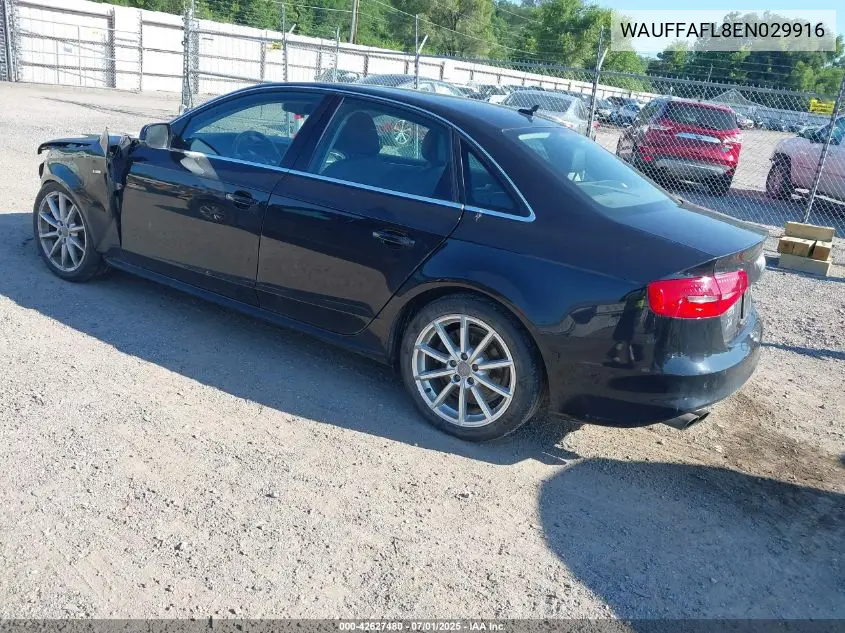 2014 Audi A4 2.0T Premium VIN: WAUFFAFL8EN029916 Lot: 42627480