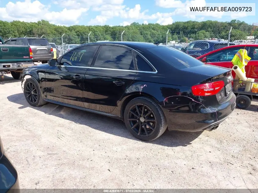 2014 Audi A4 2.0T Premium VIN: WAUFFAFL8EA009723 Lot: 42651671