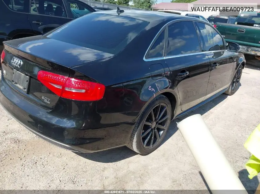 2014 Audi A4 2.0T Premium VIN: WAUFFAFL8EA009723 Lot: 42651671