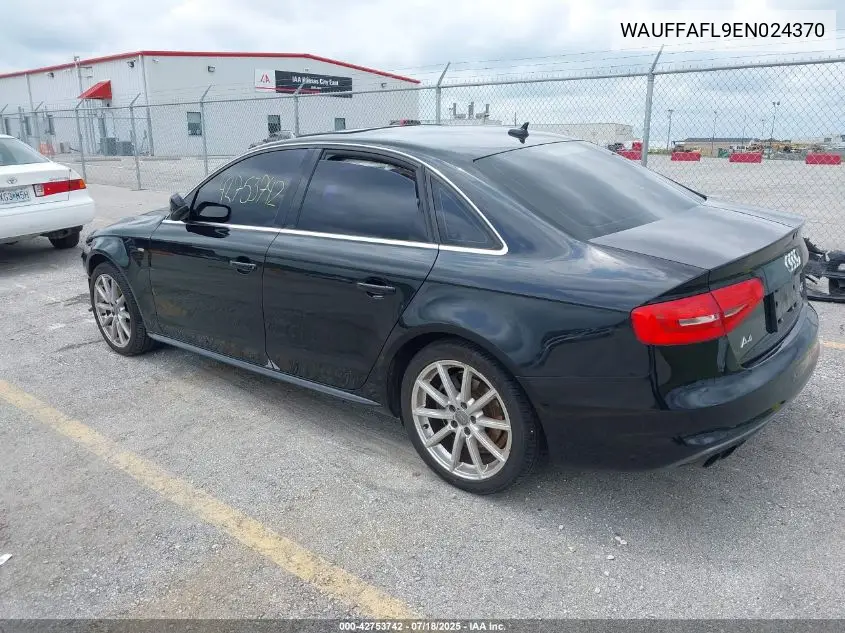 2014 Audi A4 2.0T Premium VIN: WAUFFAFL9EN024370 Lot: 42753742
