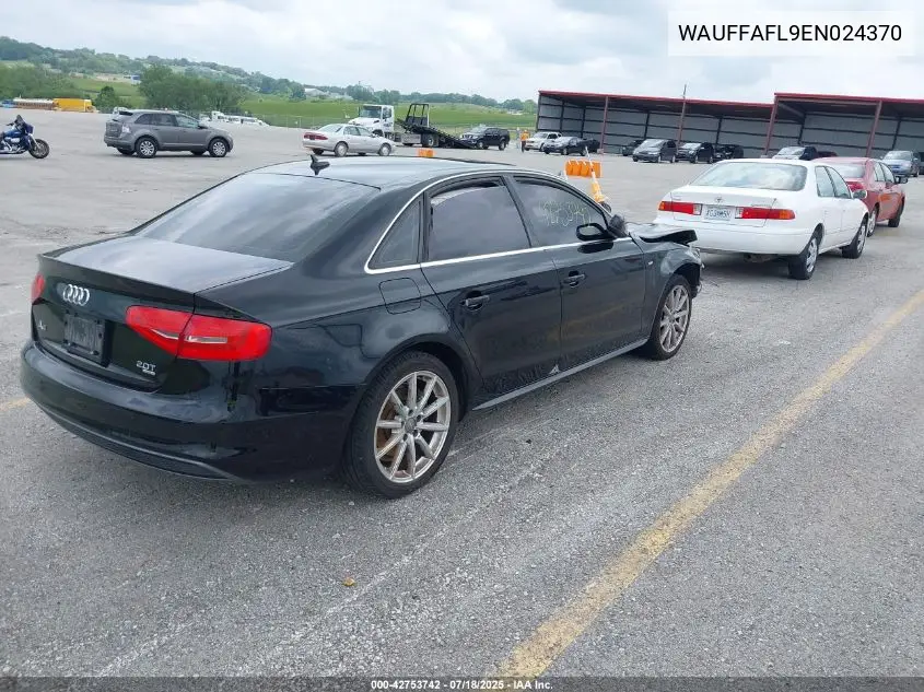 2014 Audi A4 2.0T Premium VIN: WAUFFAFL9EN024370 Lot: 42753742