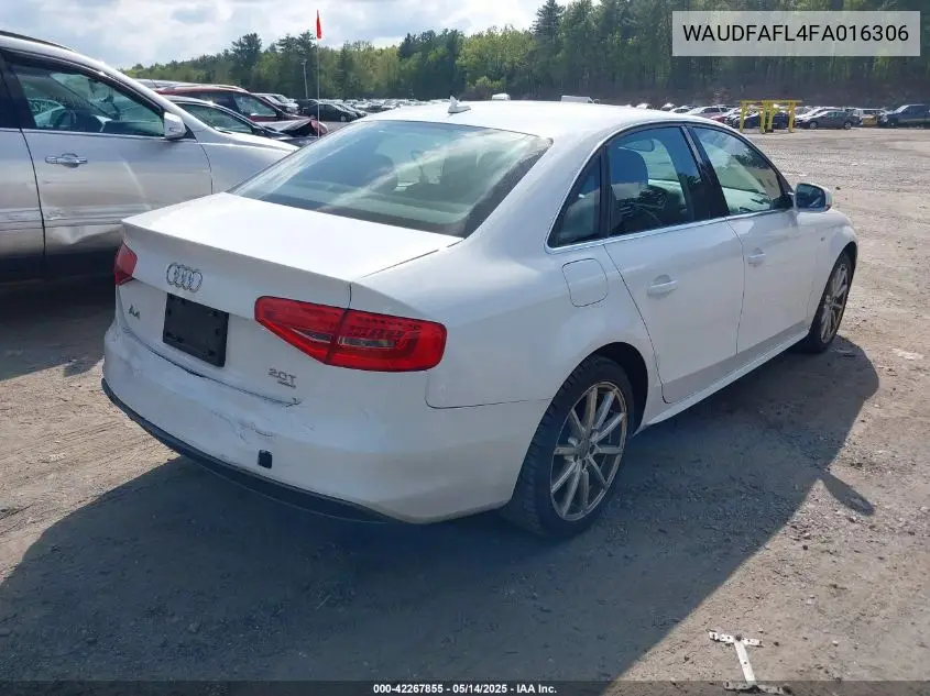 2015 Audi A4 2.0T Premium VIN: WAUDFAFL4FA016306 Lot: 42267855